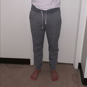 Gray sweatpants